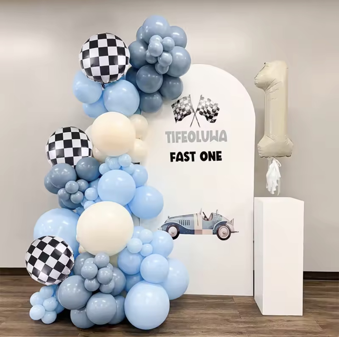 Racing Checkered Backdrop