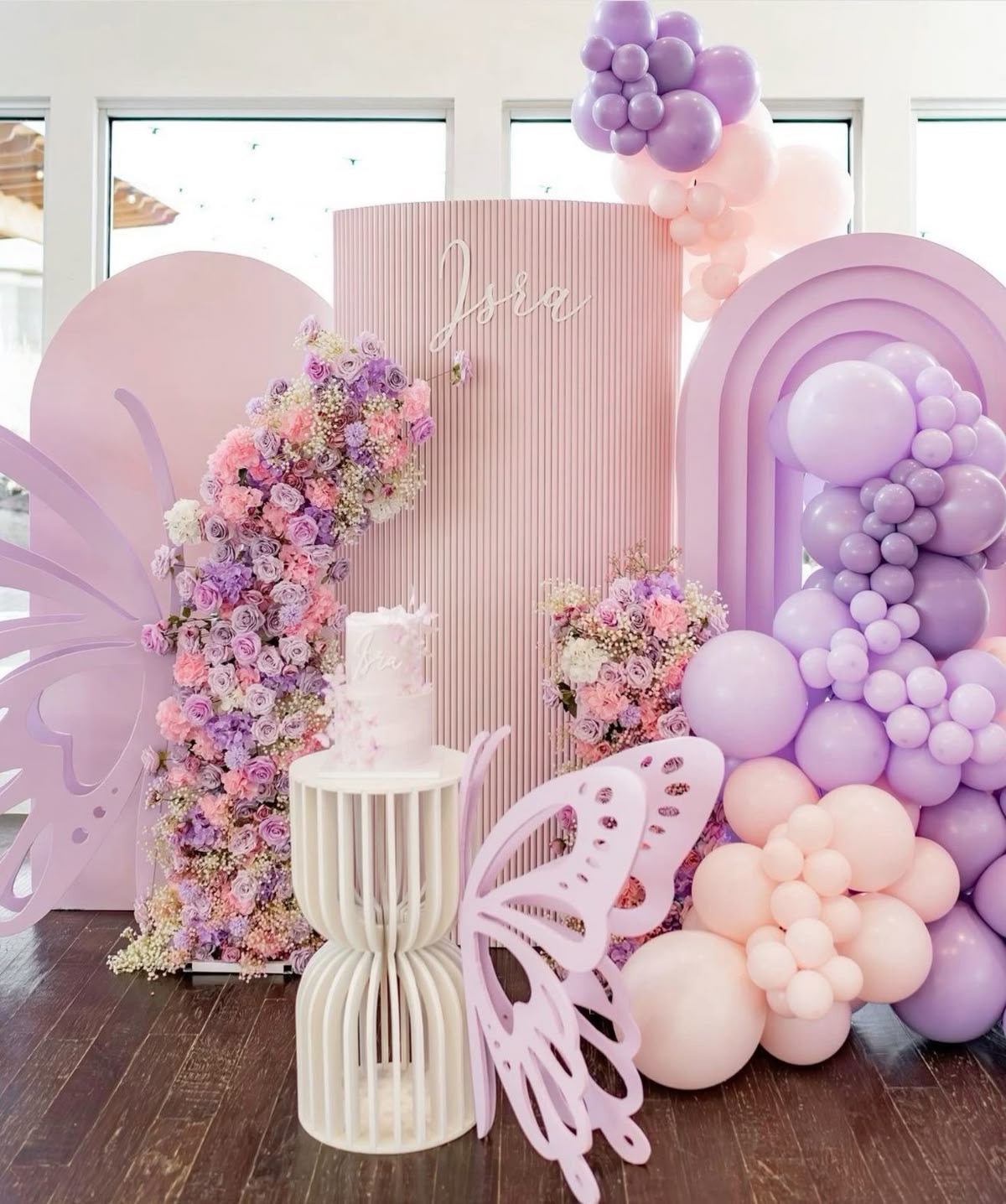 Butterfly Pink & Purple Backdrop