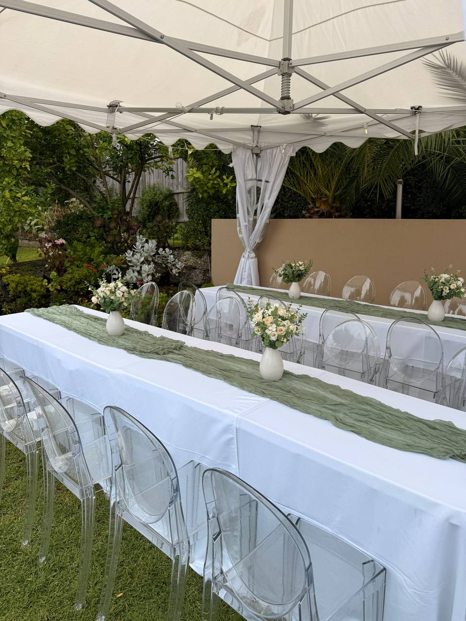 4×4 m marquee set up at a Melbourne event