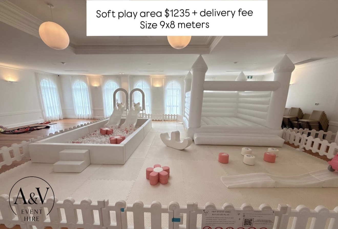 Elegant Blossom soft play set, 9×8 meters