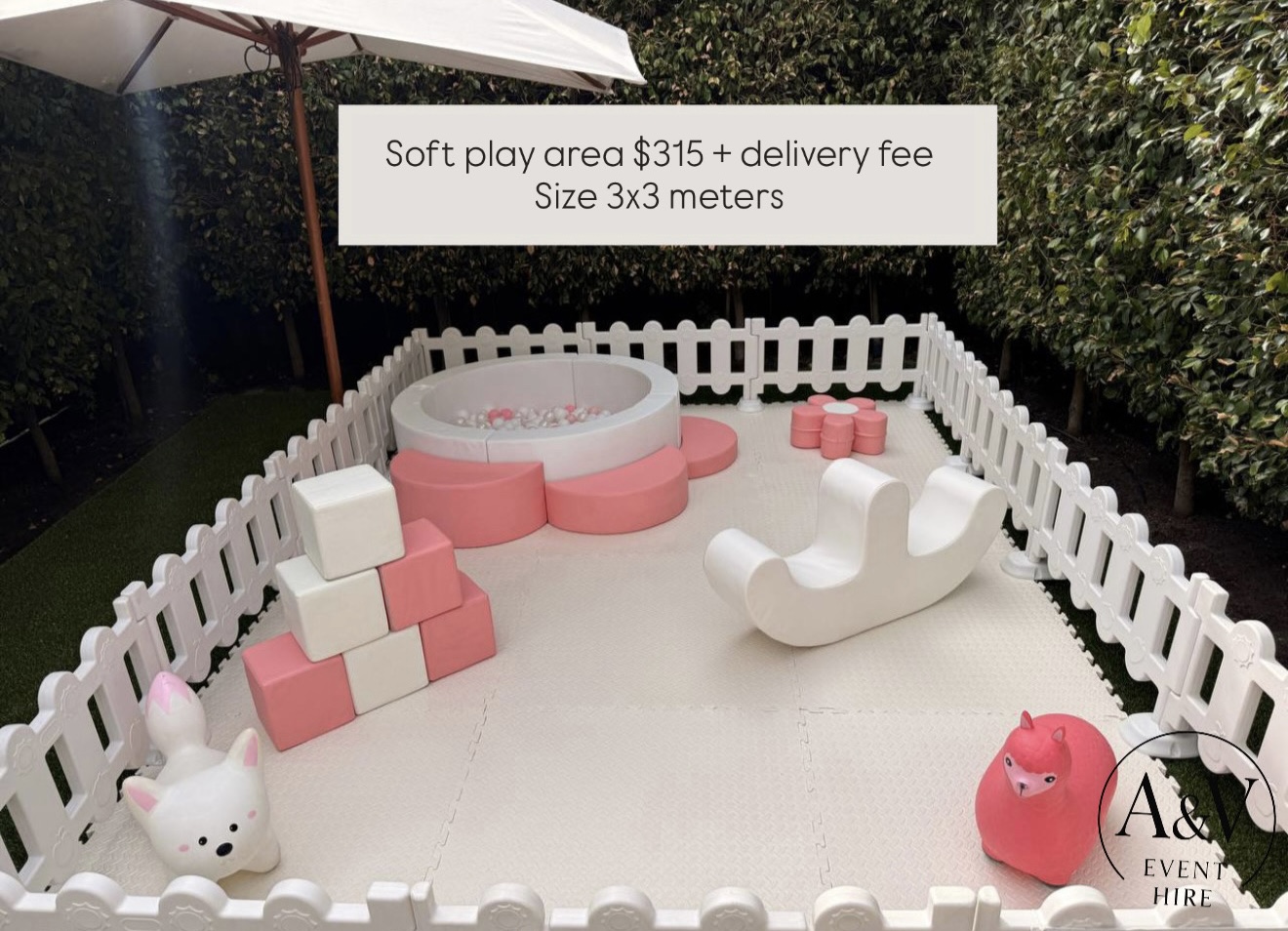 Little Bunny soft play set, 3×3 meters