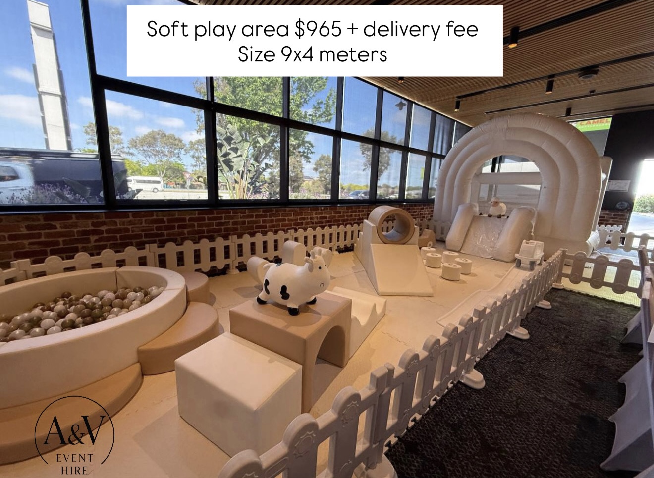 Modern Sand soft play set, 9×4 meters