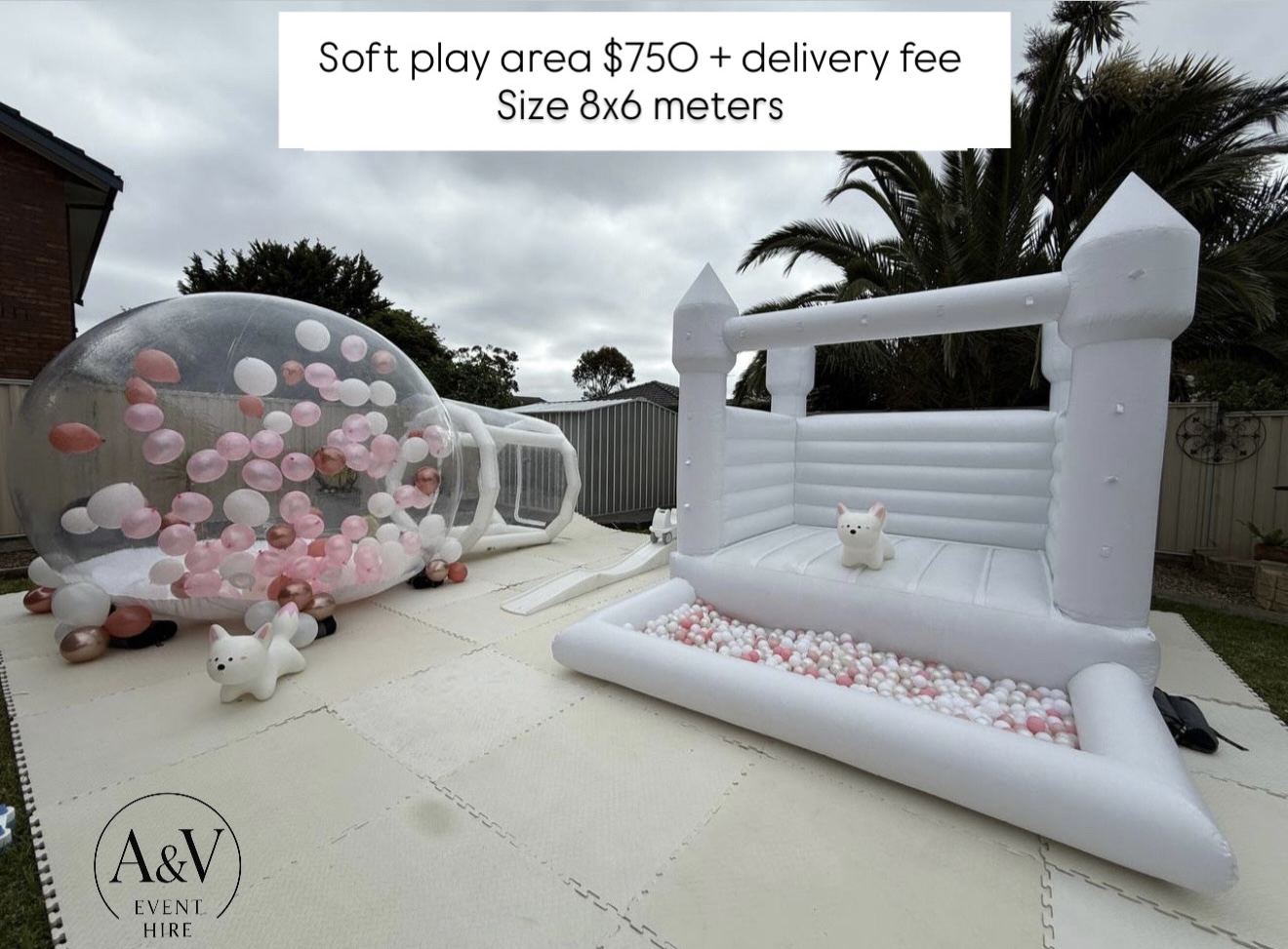 Bubble Breeze soft play set, 8×6 meters