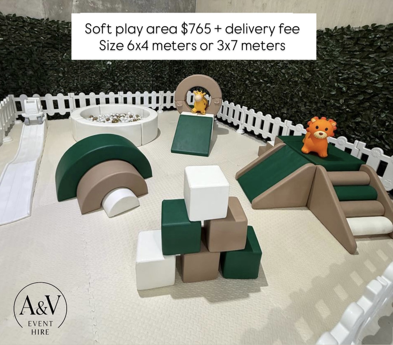 Forest Climb soft play set, 6×4 or 3×7 meters