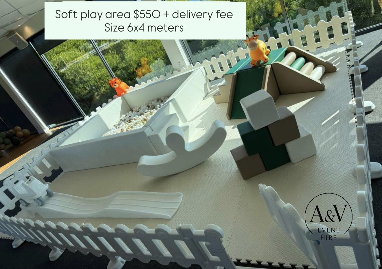 Garden Adventure soft play set, 6×4 meters